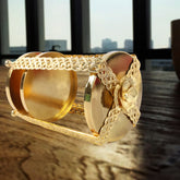 Multipurpose Golden Metal Candle Stand Showpiece (1 Pc)